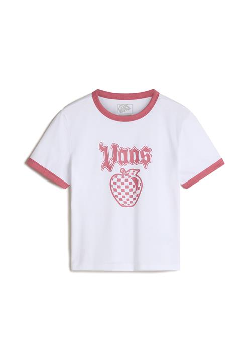 VANS Shirts 'Apple Boom Ringer'  kirsebærsrød / hvid
