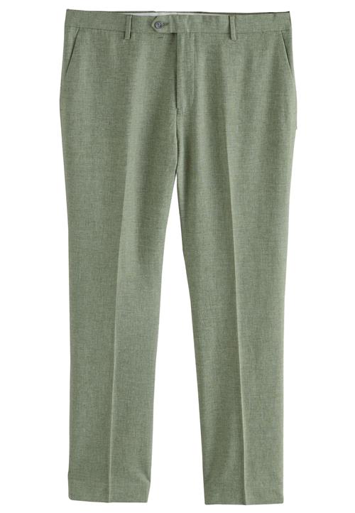 Next Bukser med lægfolder  grøn