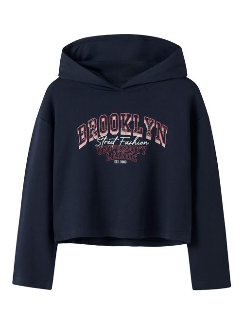 NAME IT Sweatshirt 'NKFVIALA'  navy / lyserød / magenta / hvid