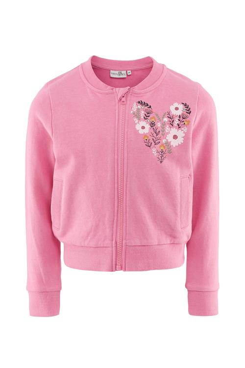 happy girls Sweatjakke  grøn / pink / sort / uldhvid