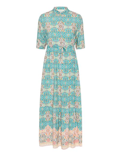 Cream Blusekjole 'CRAlora'  turkis / gul / lyserød