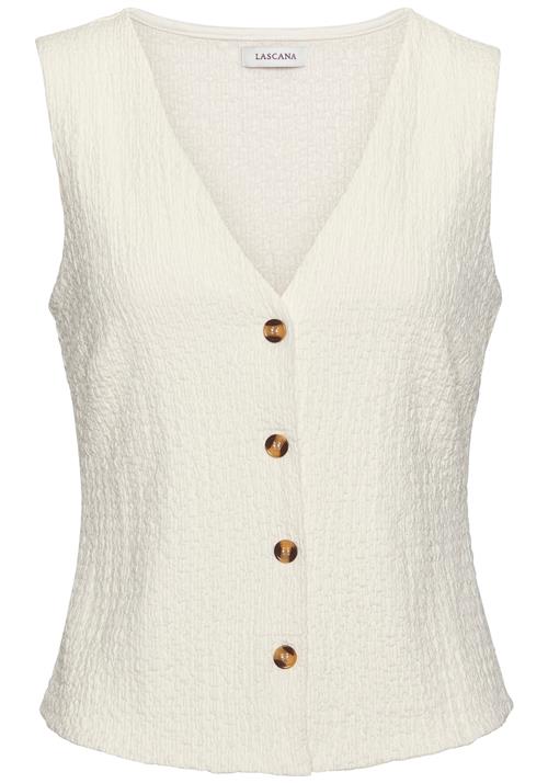 LASCANA Jakkesætsvest  creme