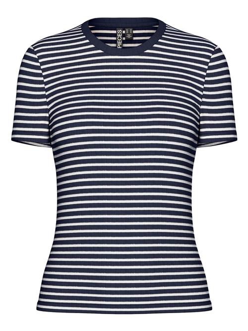 PIECES Shirts 'PCSoffi'  natblå / hvid