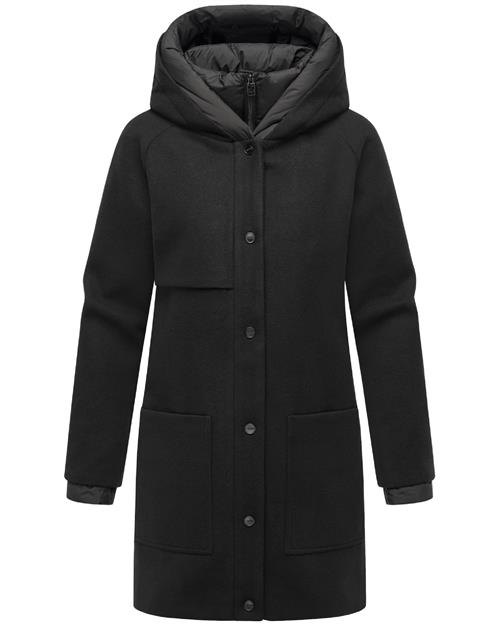 NAVAHOO Vinterfrakke 'Flauschwunder 14'  sort