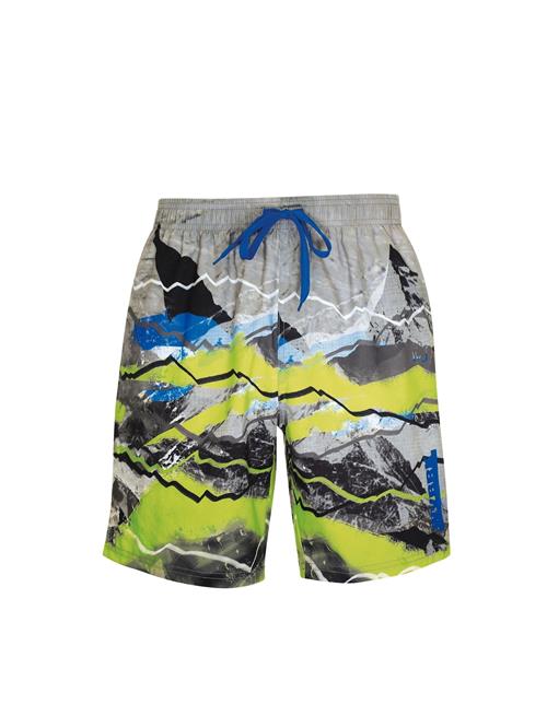 wavebreaker Badeshorts  mørkeblå / lemon / grå / sort