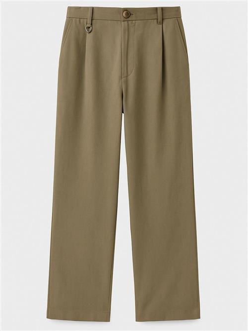 Dandalo Bukser med lægfolder  khaki