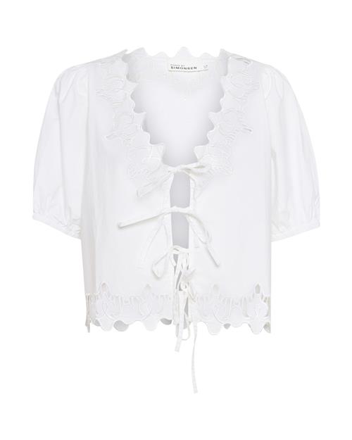 KAREN BY SIMONSEN Bluse 'KBVictoria'  hvid