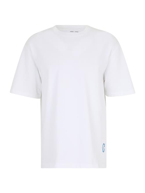 Samsøe Samsøe Bluser & t-shirts 'Saswirl'  azur / hvid