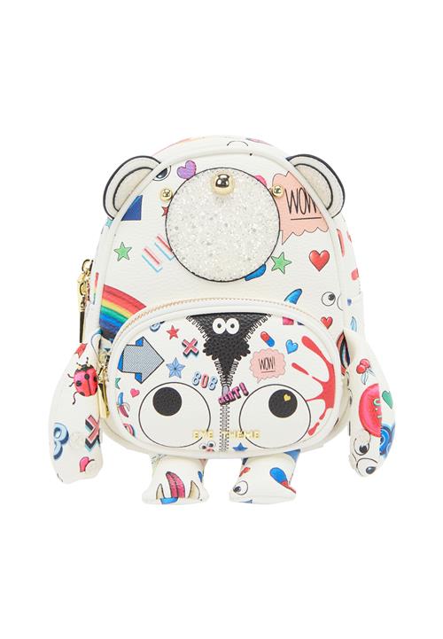 MYMO Rygsæk 'Pop Eyetheme'  blå / magenta / sort / hvid