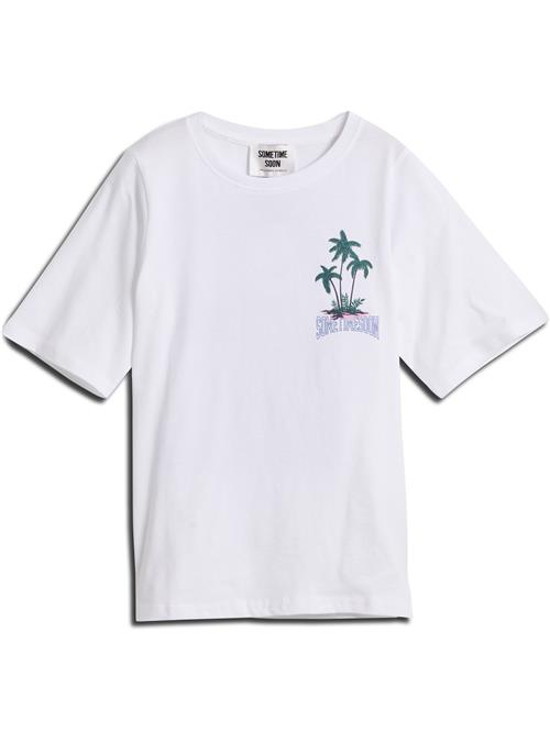 SOMETIME SOON Shirts 'Clemente'  blå / grøn / hvid