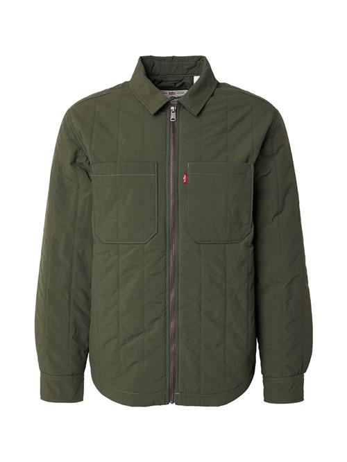 LEVI'S ® Overgangsjakke 'Kyren Overshirt'  mørkegrøn