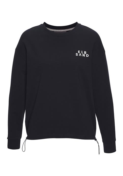 Elbsand Sweatshirt  marin / hvid