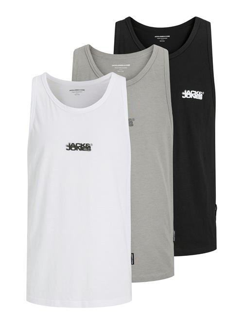JACK & JONES Bluser & t-shirts 'JCOSAGO'  grå / sort / hvid