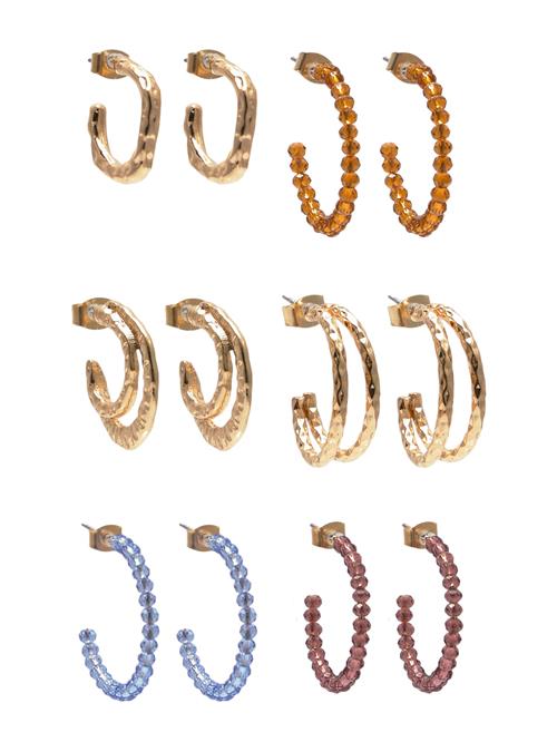 Pull&Bear Øreringe  himmelblå / pueblo / guld / lysviolet