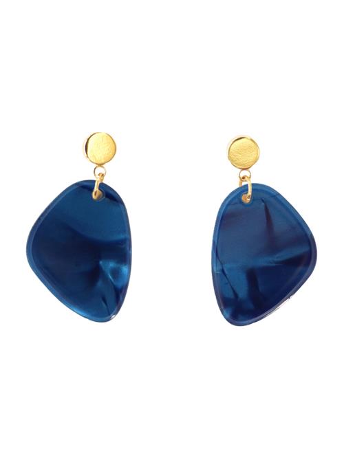 Fräulein Wunder Øreringe 'Amy'  mørkeblå / guld