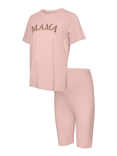 MAMALICIOUS Hjemmedragt 'MLKAJA'  oliven / lyserød