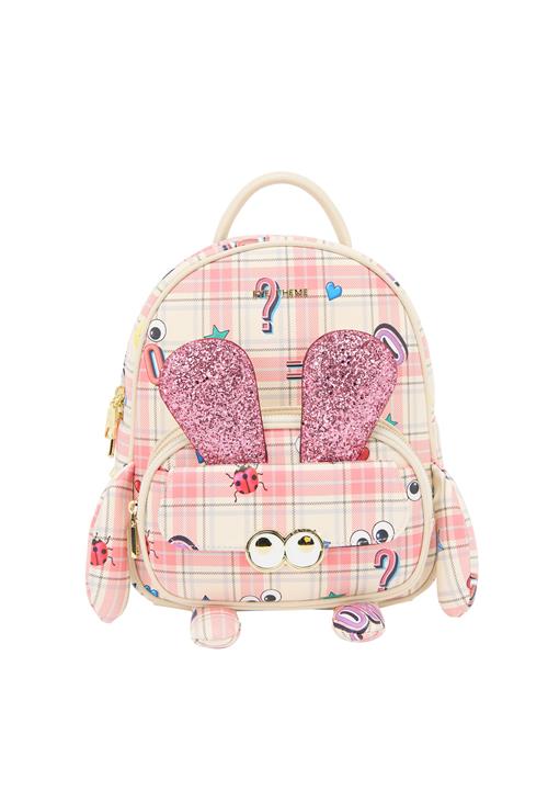 MYMO Rygsæk 'Pop Eyetheme'  creme / blå / gammelrosa / hvid