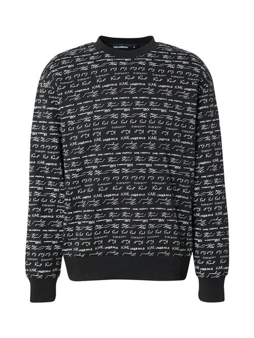 Karl Lagerfeld Sweatshirt  sort / offwhite
