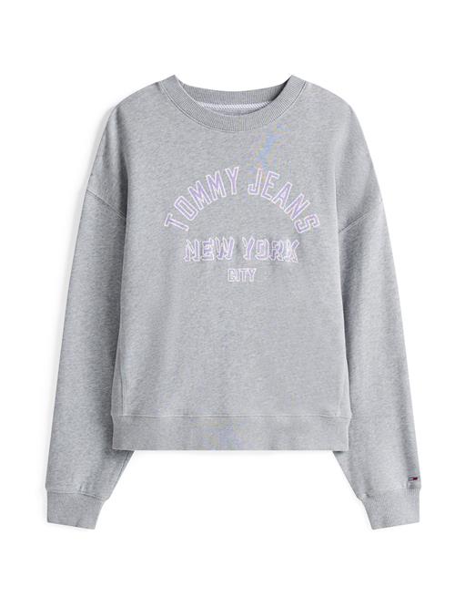 Tommy Jeans Sweatshirt  grå-meleret / lavendel / hvid