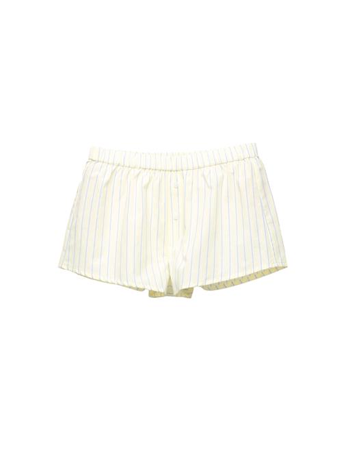 Pull&Bear Bukser  blå / pastelgul