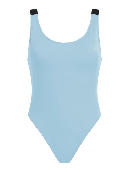 Calvin Klein Swimwear Badedragt  lyseblå / sort / hvid