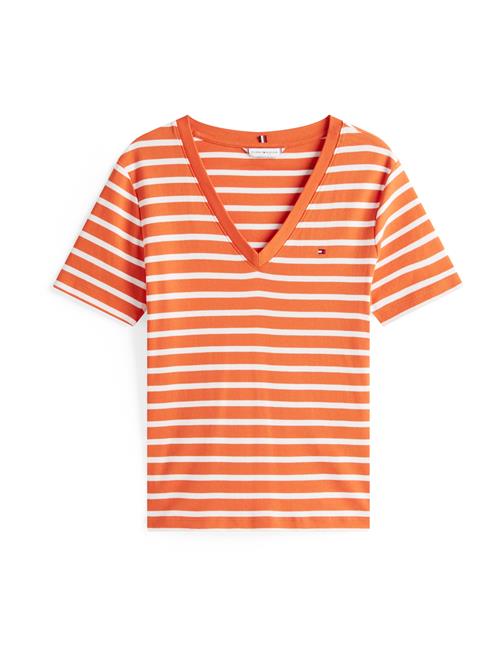 TOMMY HILFIGER Shirts 'Cody'  orange / hvid