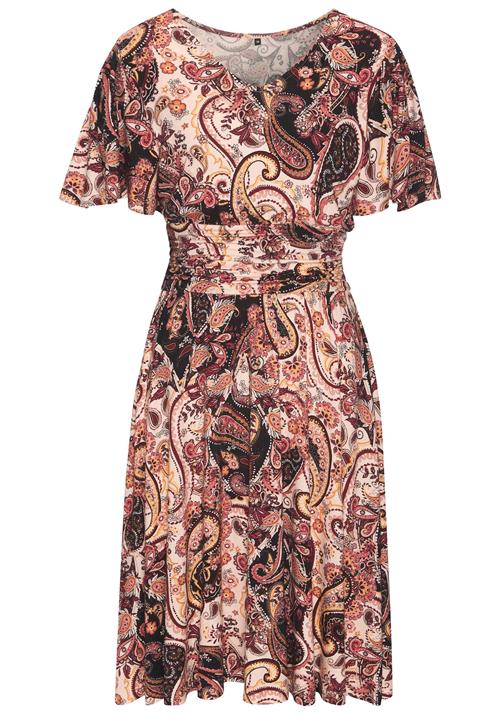 VIVANCE Kjole  beige / lysebrun / pastelrød / sort