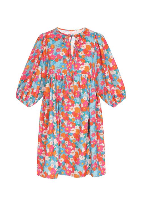 ebeeza Kjole  beige / blå / orange / pink