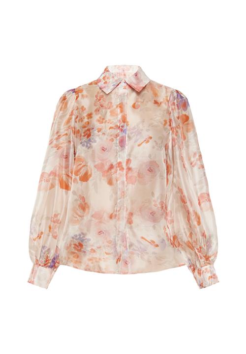 FELIPA Bluse 'Fashion Look'  mørkelilla / abrikos / mørkeorange / lyserød