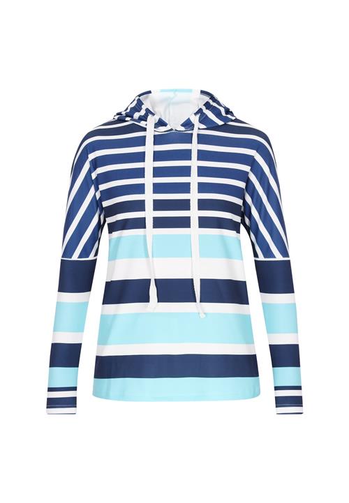 SANIKA Sweatshirt 'Fashion Look'  marin / aqua / mørkeblå / hvid