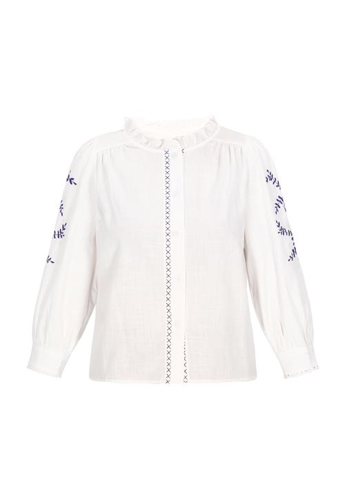 Gaya Bluse 'Fashion Look'  blå / hvid