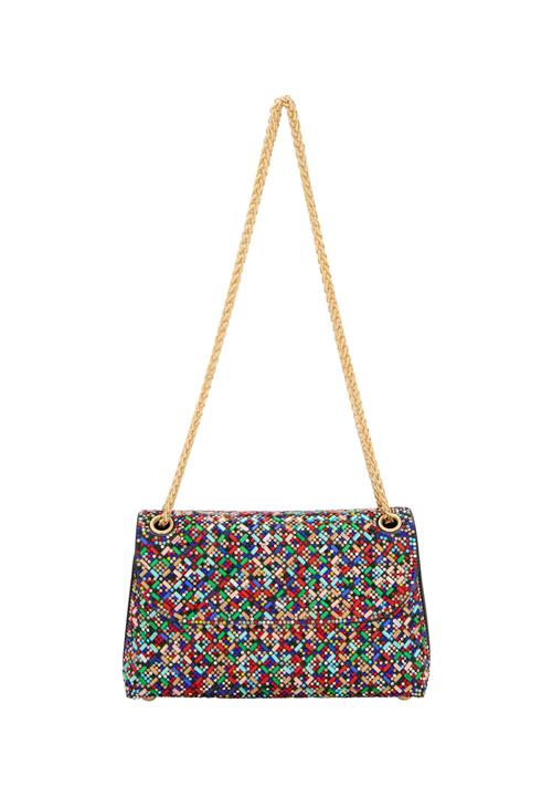 faina Skuldertaske 'Elegant'  blå / grøn / lilla / blodrød