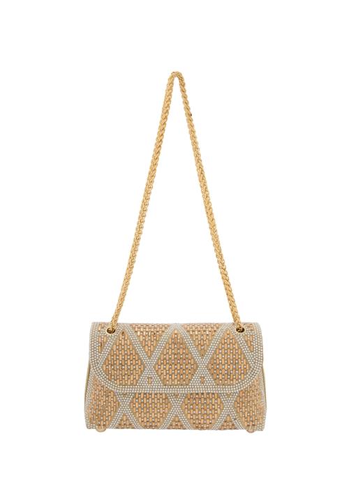 NAEMI Skuldertaske  guld / hvid