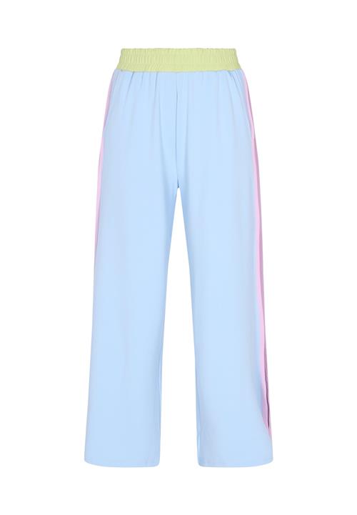 SANIKA Bukser  lyseblå / gul / pink