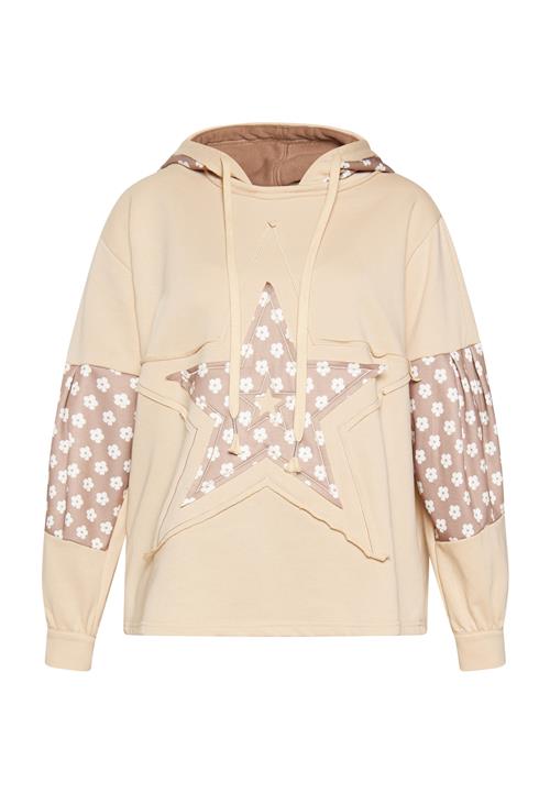 SANIKA Sweatshirt  beige / lysebrun / hvid