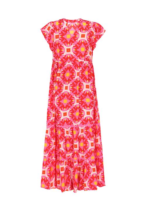 ebeeza Kjole  gul / pink / rød / hvid