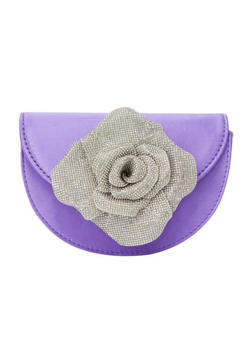 NAEMI Clutch  lilla / sølv