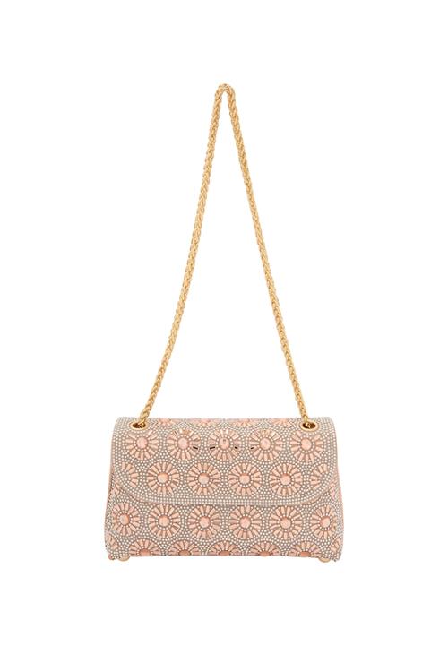 faina Skuldertaske  champagne / guld / transparent