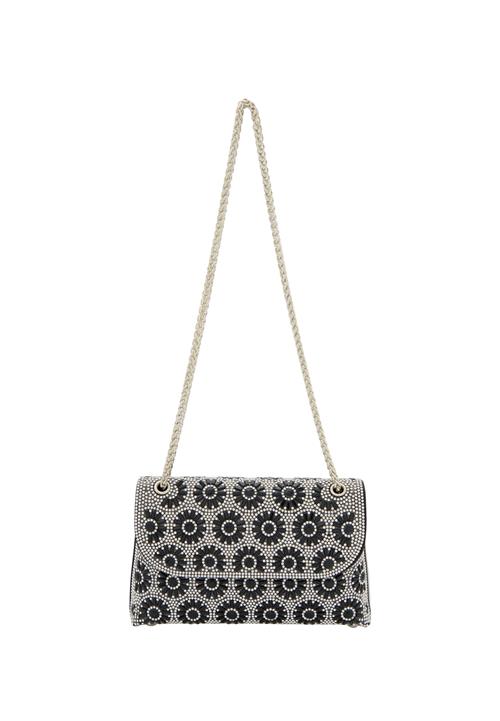 faina Skuldertaske 'Minaudière'  sort / transparent