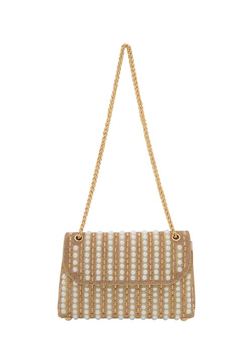 NAEMI Skuldertaske  beige / bronze / guld / perlehvid