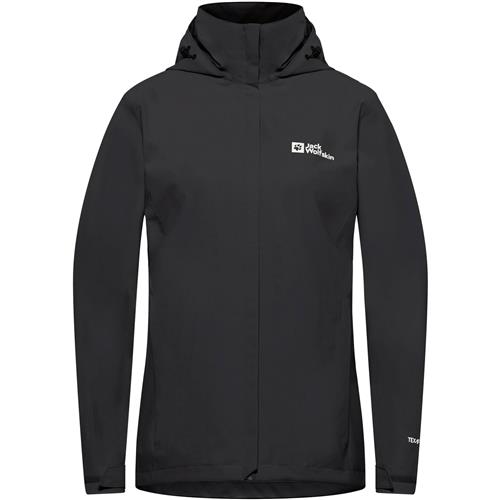 JACK WOLFSKIN Udendørsjakke 'Trailtime'  sort / hvid