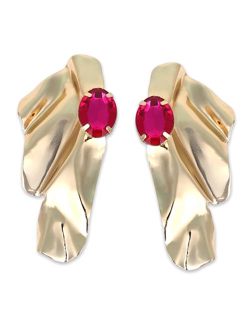 SOHI Øreringe 'Thyrza'  guld / pink