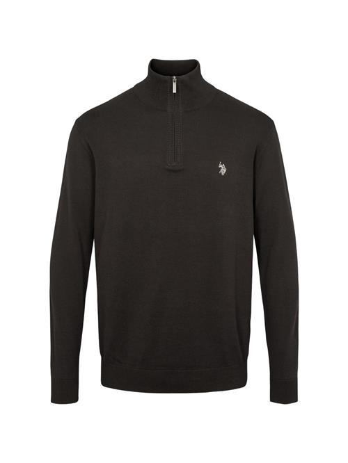 U.S. POLO ASSN. Pullover 'Brison'  lysegrå / sort