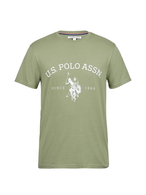 U.S. POLO ASSN. Bluser & t-shirts 'Archibald'  khaki / hvid