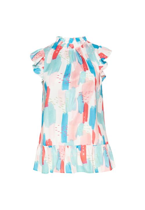 FELIPA Bluse 'Fashion Look'  himmelblå / lyseblå / lyserød / rød