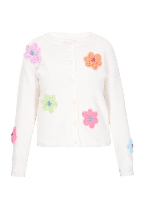 Gaya Cardigan  lysegrøn / orange / pink / hvid