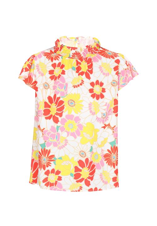 ebeeza Shirts 'Boho'  gul / pink / rød / hvid