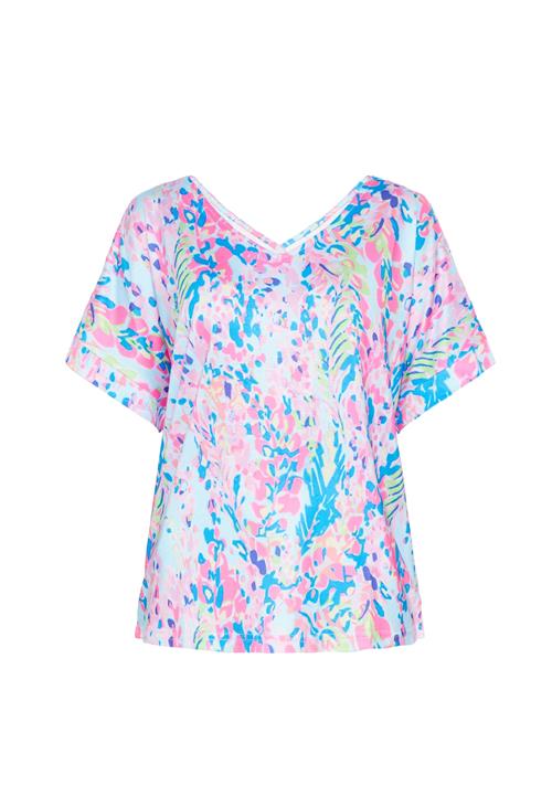 FELIPA Bluse 'Fashion Look'  azur / pastelblå / lysegrøn / pink