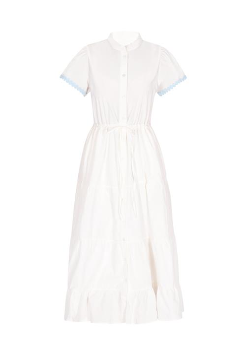 ebeeza Blusekjole 'Boho'  lyseblå / hvid