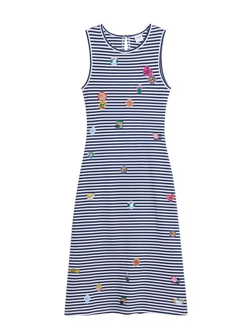 Desigual Kjole  marin / abrikos / brandrød / hvid